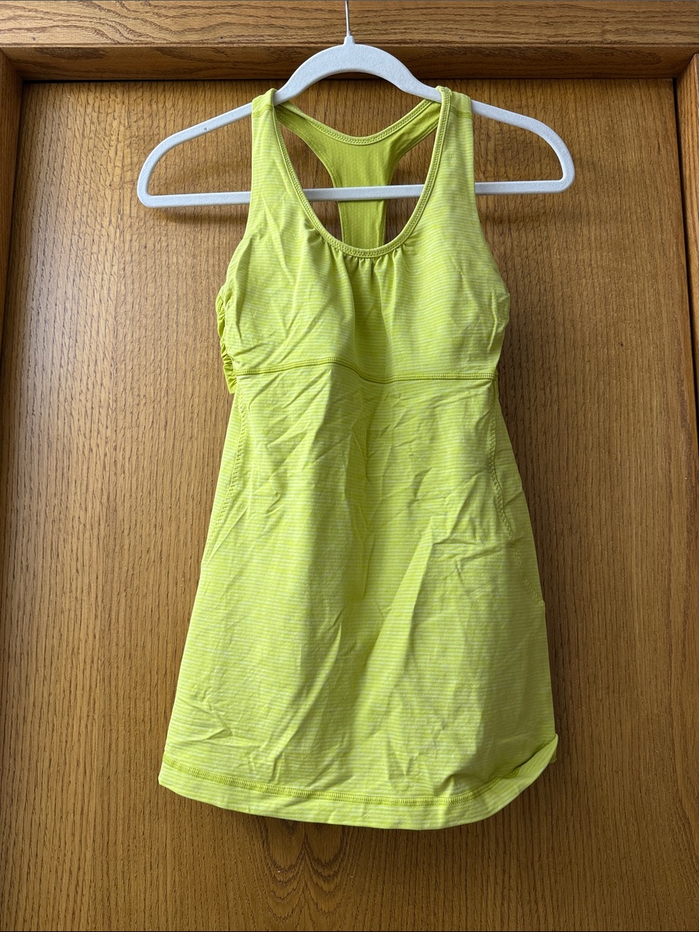 lululemon athletica Yellow Racerback Tank Top